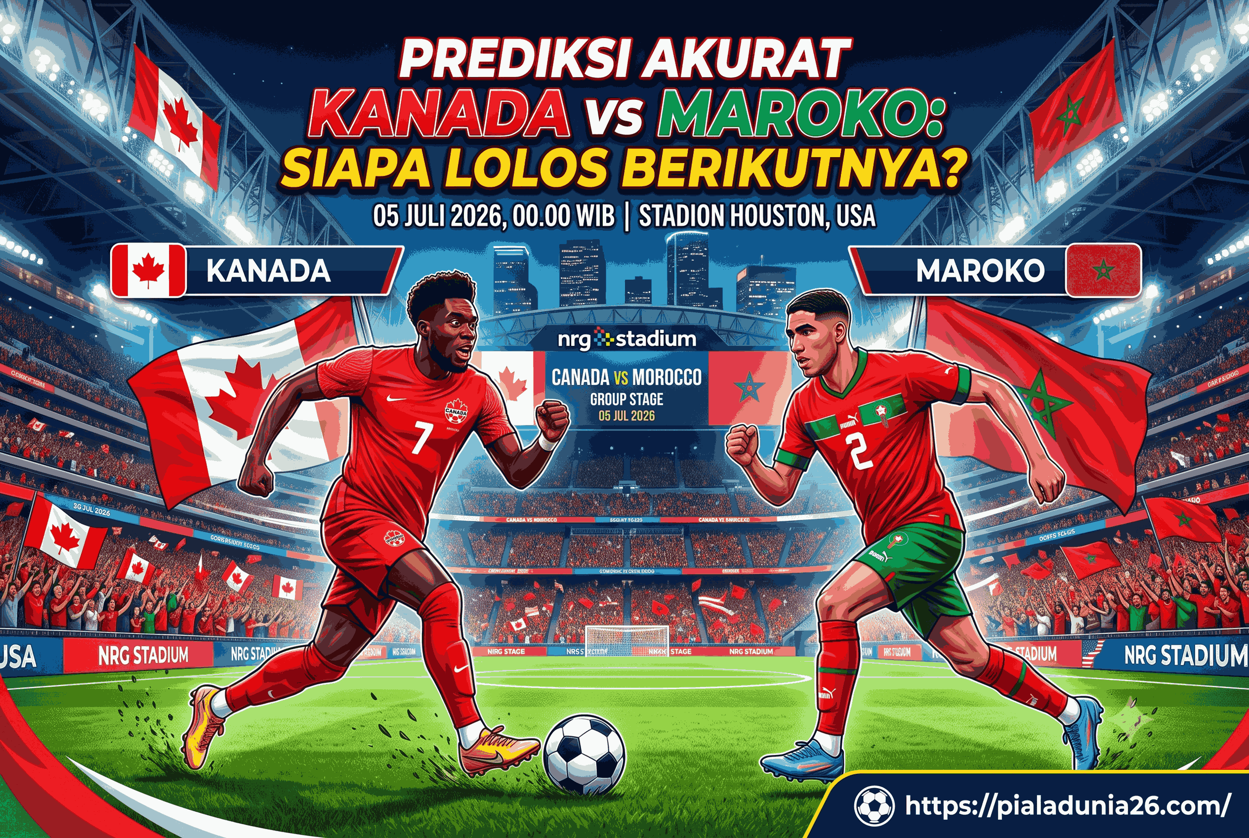 Prediksi Akurat Kanada vs Maroko, Siapa Lolos Berikutnya?