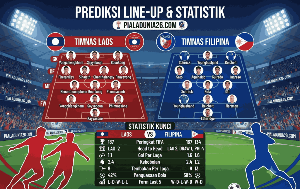 Prediksi Laos vs Filipina, Analisis Head to Head dan Skor Akurat