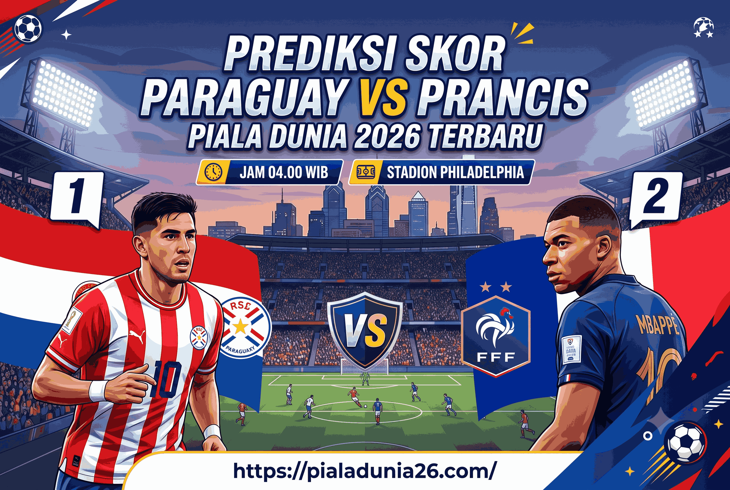Prediksi Skor Paraguay vs Prancis Piala Dunia 2026 Terbaru