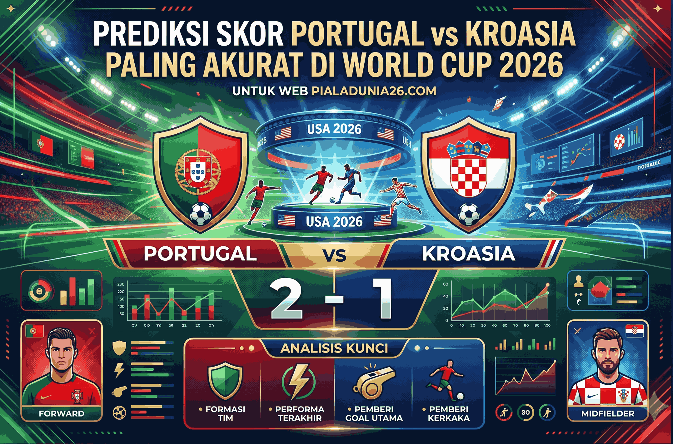 Skor Portugal vs Kroasia Paling Akurat di World Cup 2026