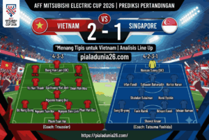 Prediksi Vietnam vs Singapura AFF 2026, Skor Akurat dan Line Up