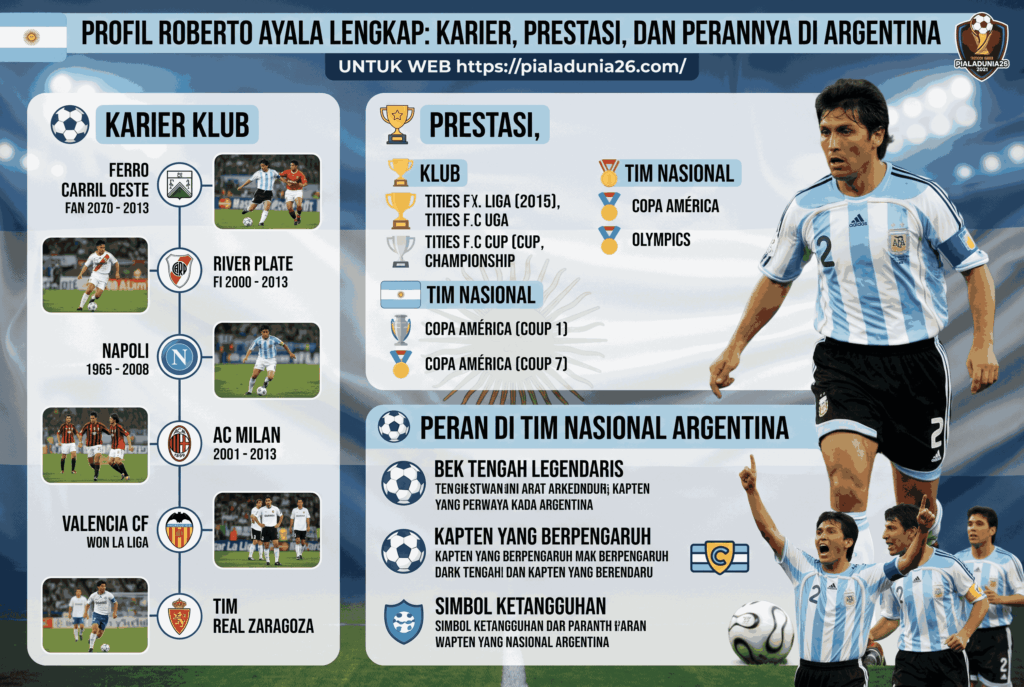 Profil Roberto Ayala Lengkap: Karier, Prestasi, dan Perannya di Argentina
