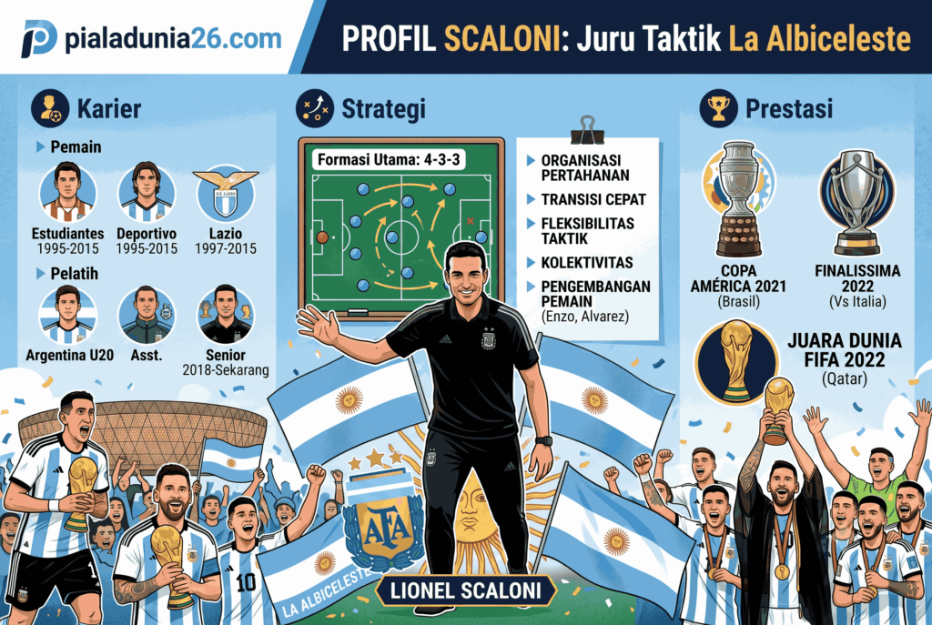 Profil Scaloni Argentina: Karier, Strategi, dan Prestasinya