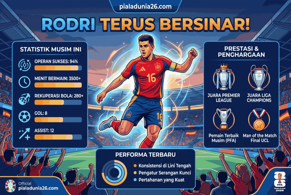 Rodri Terus Bersinar! Statistik, Prestasi, dan Performa Terbarunya