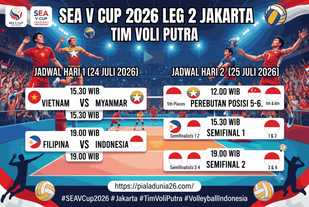 SEA V Cup 2026 Leg 2 Jakarta: Jadwal dan Tim Peserta