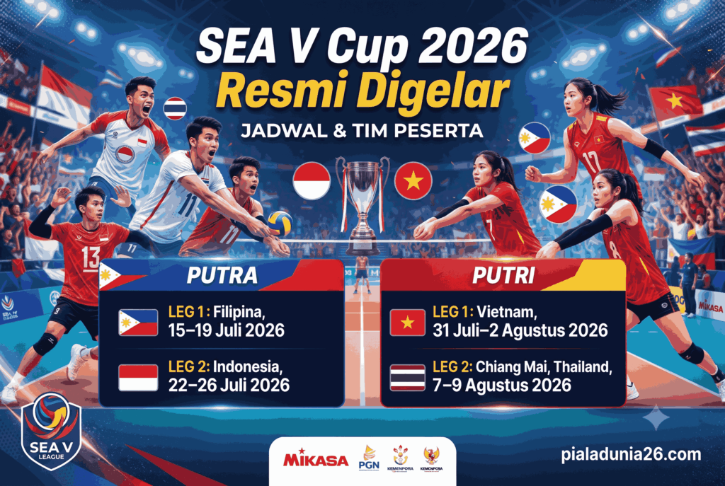 SEA V Cup 2026 Resmi Digelar, Ini Jadwal dan Tim Pesertanya