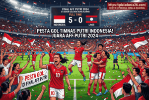 Skor Indonesia vs Laos 5-0, Pesta Gol di Final AFF Putri