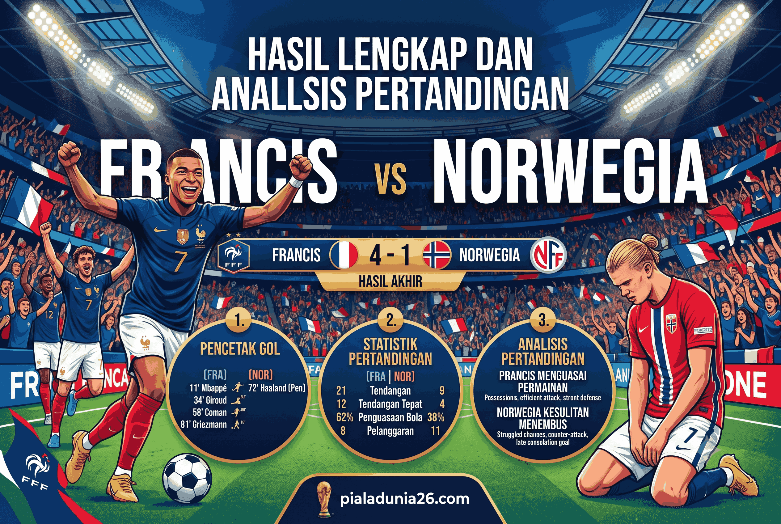 Skor Prancis vs Norwegia: Hasil Lengkap dan Analisis Pertandingan
