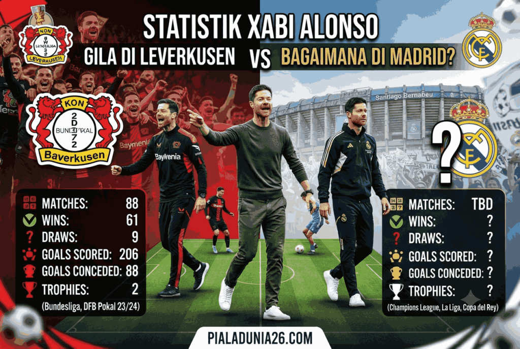Statistik Xabi Alonso: Gila di Leverkusen, Bagaimana di Madrid?