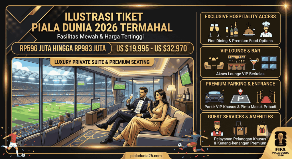 Tiket Piala Dunia 2026 Termahal Sentuh Rp596 Juta, Ini Fasilitasnya