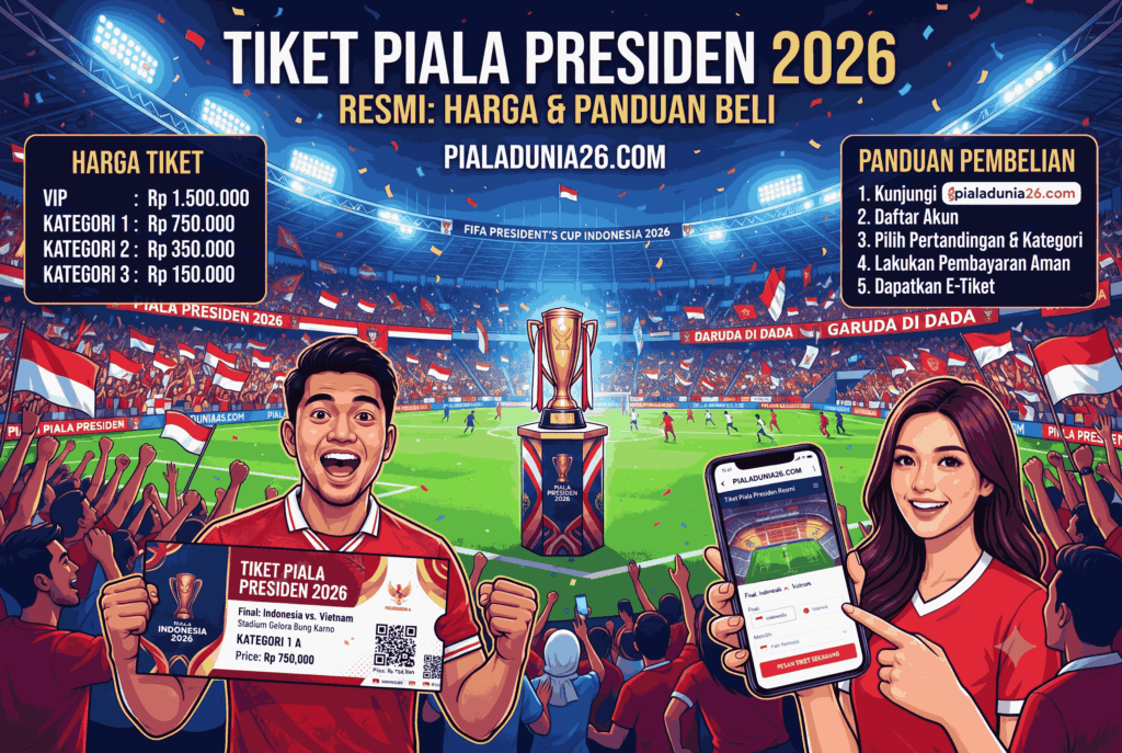 Tiket Piala Presiden 2026 Resmi: Harga dan Panduan Belinya
