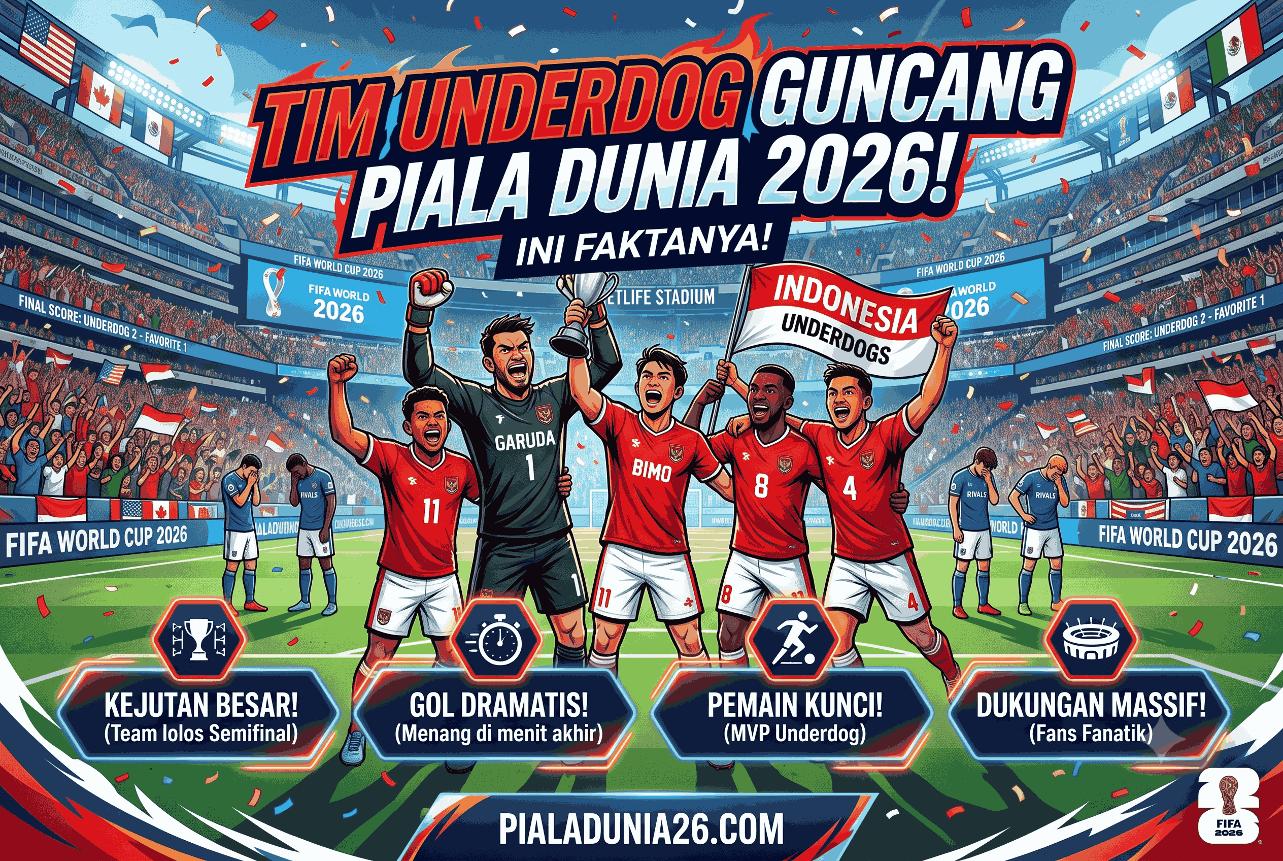 Tim Underdog Guncang Piala Dunia 2026, Ini Faktanya