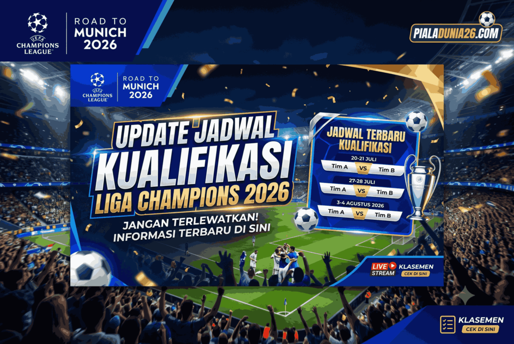Update Jadwal Kualifikasi Liga Champions 2026, Jangan Terlewat